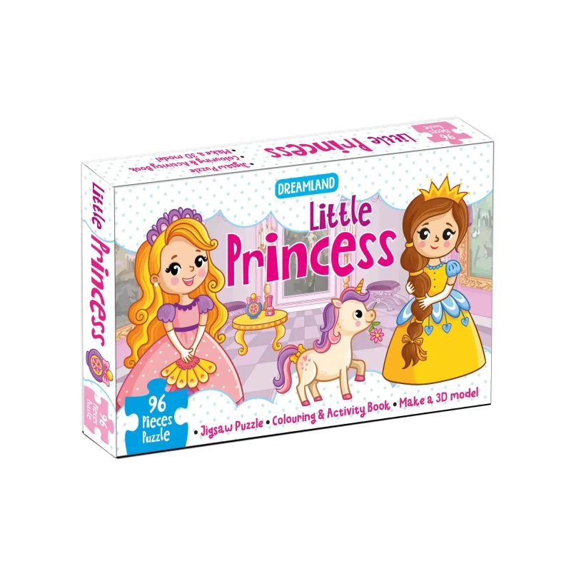 Little Princess Jigsaw Puzzle for Kids â€“ 96 Pcs | With Colouring & Activity Book and 3D Model