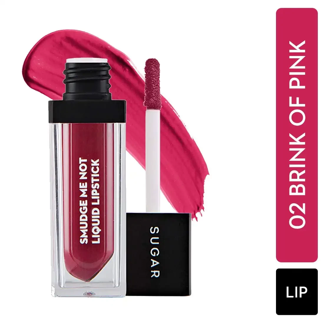 Sugar Liquid Lipstick - 02 Brink Of Pink (Plum Rose), 4.5 ml