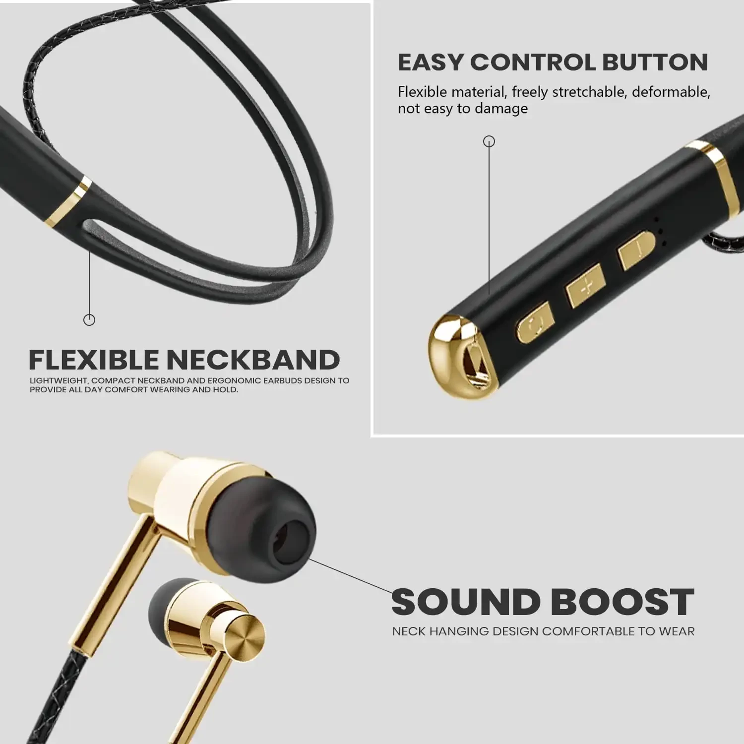 Varni B580 in-Ear Earphones with 35 Hours Battery, IPX5, Bluetooth V5.0 and Voice Assistant