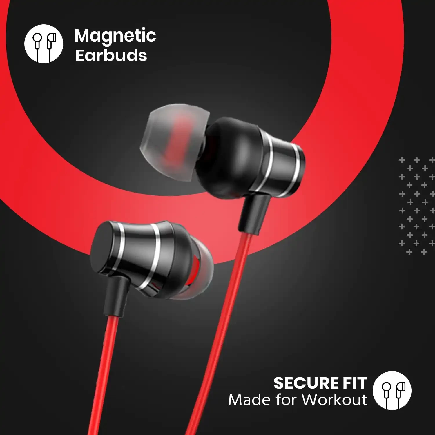 Varni B03 Bluetooth 5.0 Wireless in Ear Earphones with Hi-Fi Stereo Sound, 35Hrs Playtime, Lightweight Ergonomic Neckband, Sweat-Resistant Magnetic Earbuds, Voice Assistant & with Mic (Black)