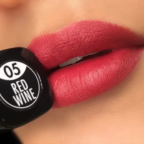 PAC Soft Matte Cream Lipstick Mini, 05 Red Wine