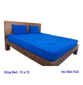 Quick Fit Waterproof Mattress Protector For Babies - King 72 x 72 in - 6in Side Fall