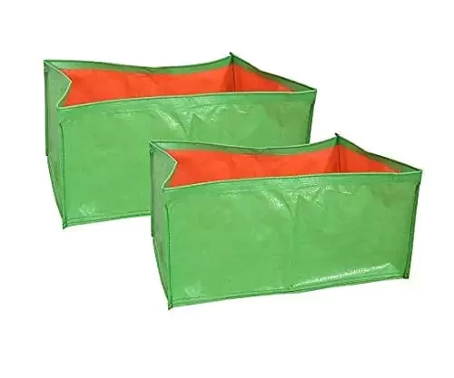 Terrace Gardening Grow Bags (220 GSM) 24 x 12 x 12 Inch Pack of 2 for Flower and Small Plant Growing from Extended Stores