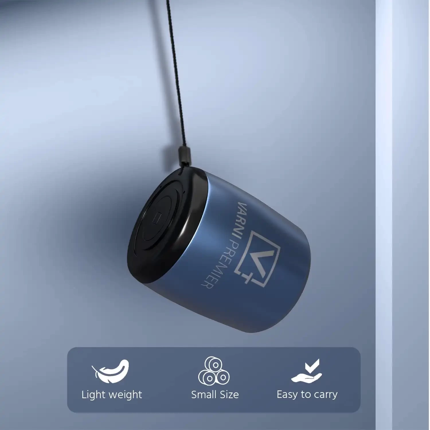 Varni S04 Mini 5 Hours Playtime Super Ultra Mini 3 Watt Wireless Bluetooth Portable Speaker (Blue)