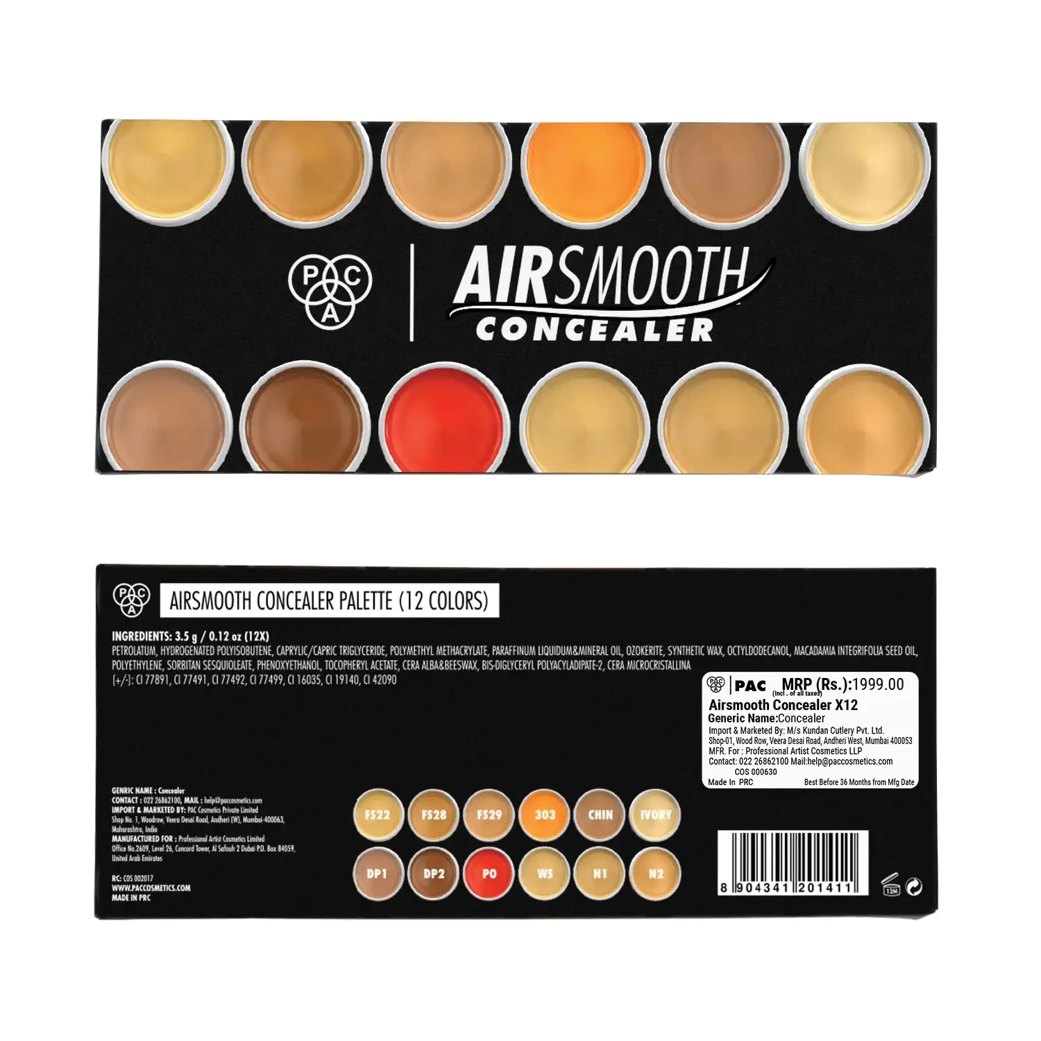 PAC Airsmooth Concealer X12