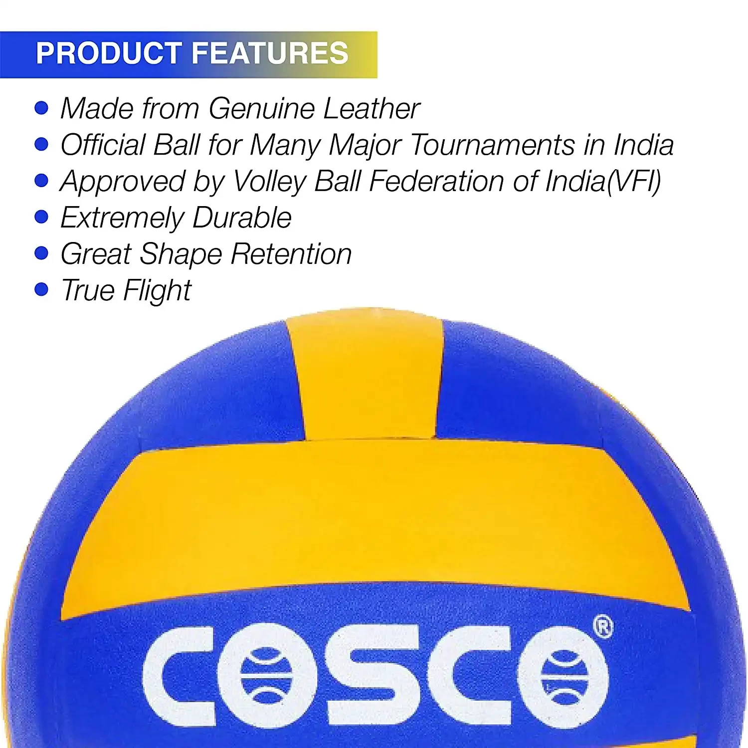 Cosco Super Volley Volleyball, Size 4 (Multicolour) (15002)