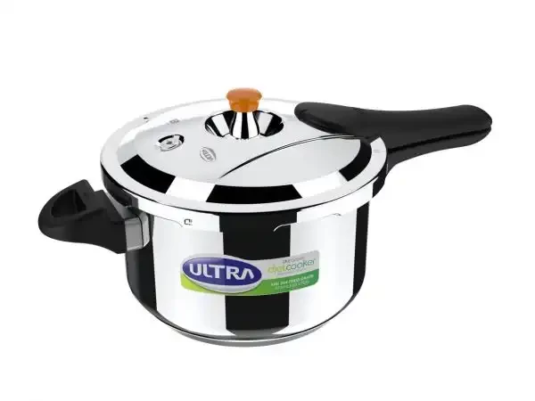 Ultra Stainless Steel Dura Cook SS Diet Pressure Cooker 5.5 Ltrs