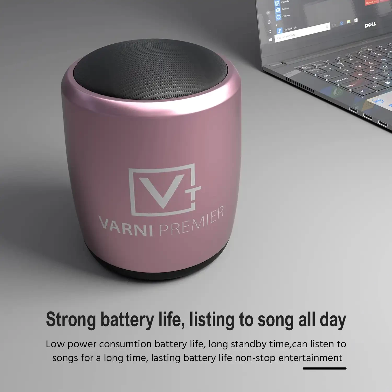Varni S04 Mini 5 Hours Playtime Super Ultra Mini 3 Watt Wireless Bluetooth Portable Speaker (Pink)