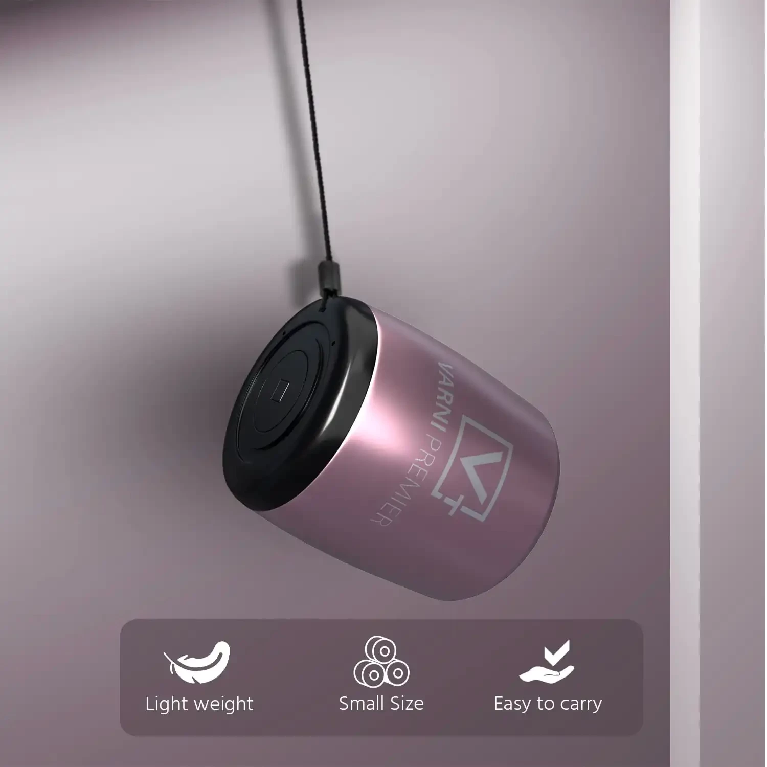 Varni S04 Mini 5 Hours Playtime Super Ultra Mini 3 Watt Wireless Bluetooth Portable Speaker (Pink)