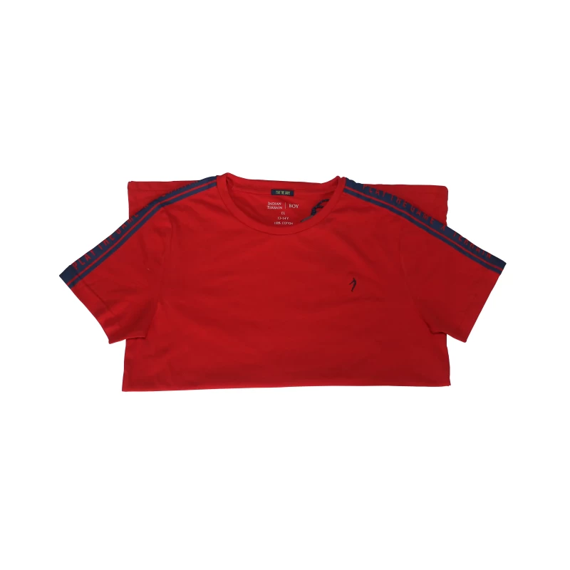 Mens Cotton Half Sleeve Red Color T Shirt