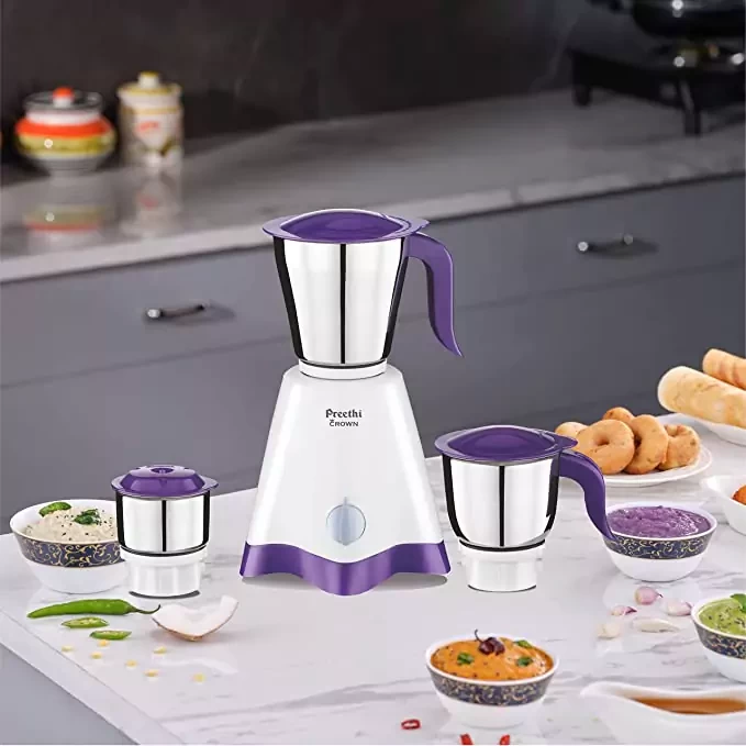 Preethi Crown 500W Mixer Grinder - 1 Year Warranty
