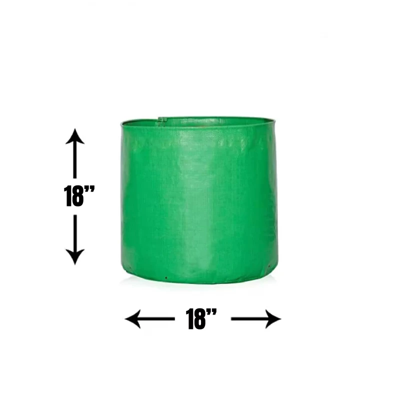 Terrace Gardening Grow Bags (220 GSM) 18x18 Inch Pack of 2 for Flower and Small Plant Growing from Extended Stores
