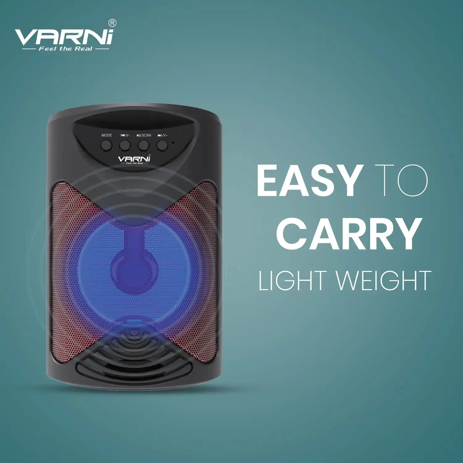 VARNI S114 Sound King Wirelss Bluetooth Speaker with Mic(Black) About this item