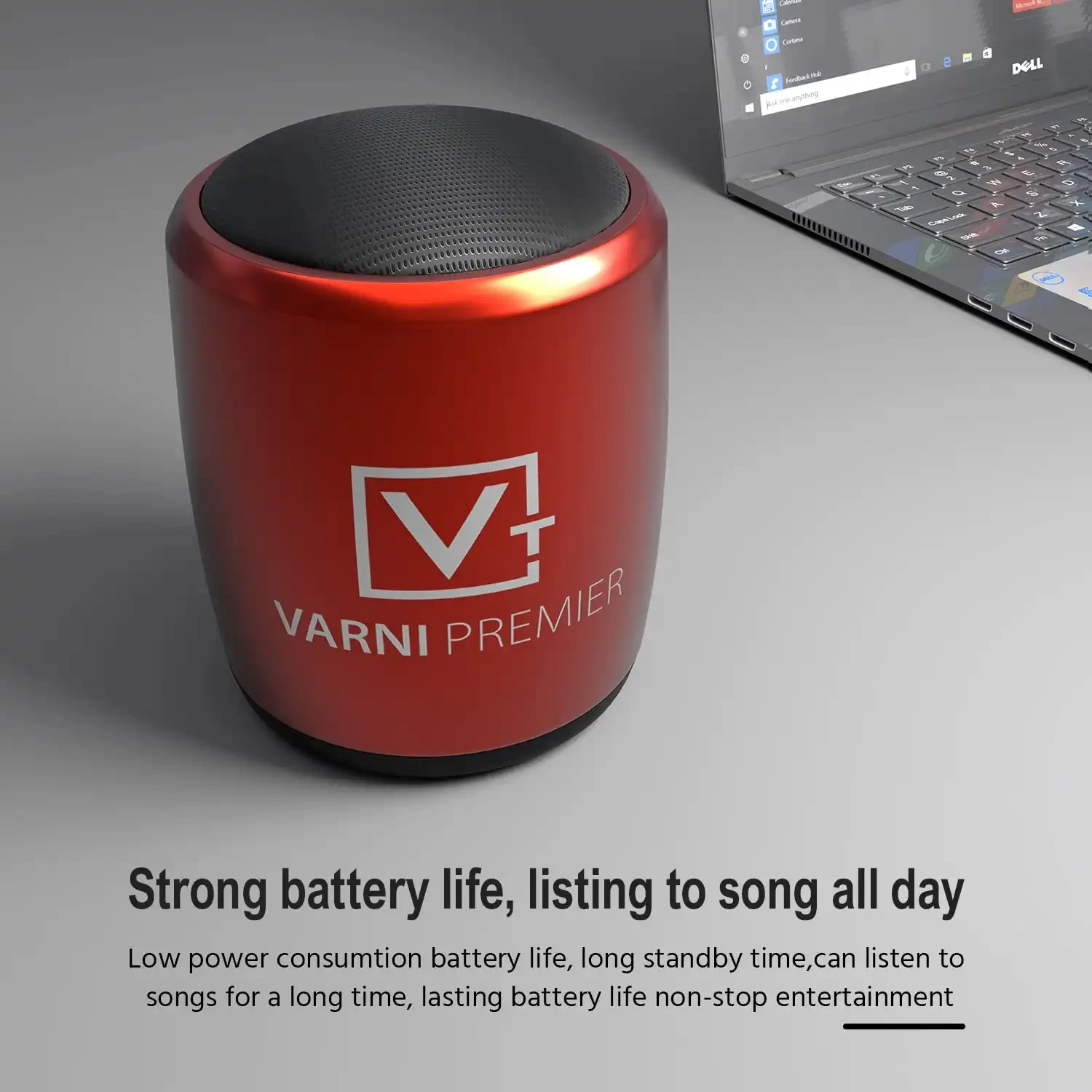 Varni S04 Mini 5 Hours Playtime Super Ultra Mini 3 Watt Wireless Bluetooth Portable Speaker (Red)