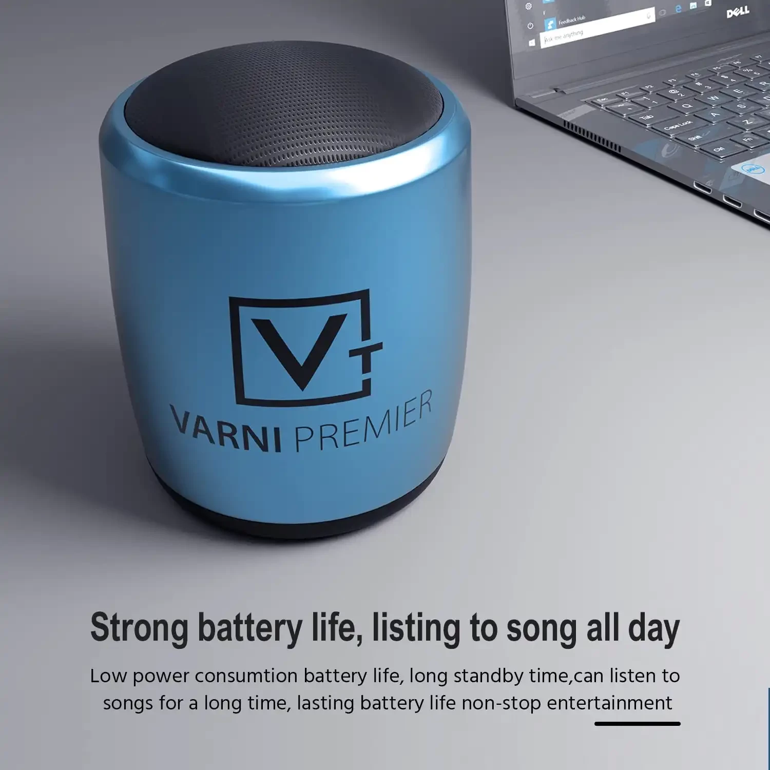 Varni S04 Mini 5 Hours Playtime Super Ultra Mini 3 Watt Wireless Bluetooth Portable Speaker (Blue)