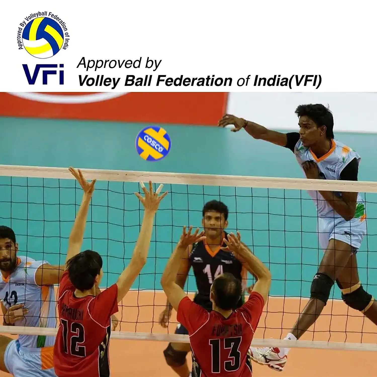 Cosco Super Volley Volleyball, Size 4 (Multicolour) (15002)