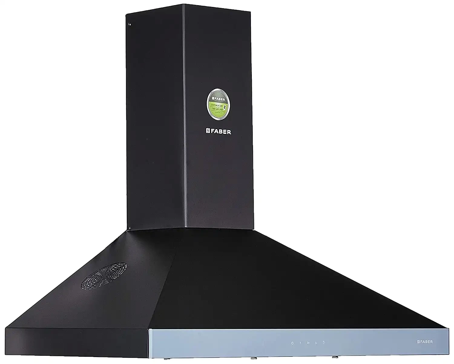 Faber Hood Topaz Smart 3D T2S2 BK TC LTW 90, Baffle Filter, Touch Control, Black