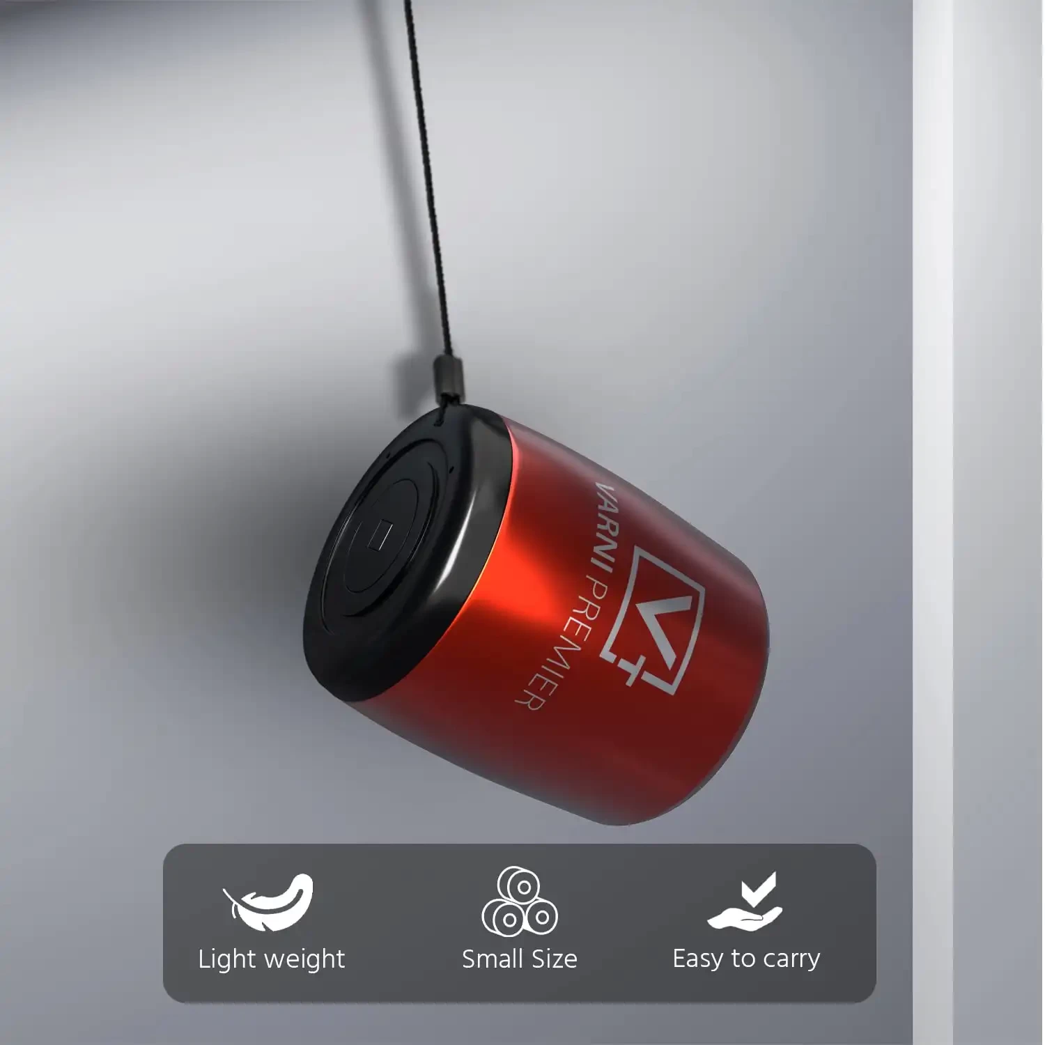 Varni S04 Mini 5 Hours Playtime Super Ultra Mini 3 Watt Wireless Bluetooth Portable Speaker (Red)