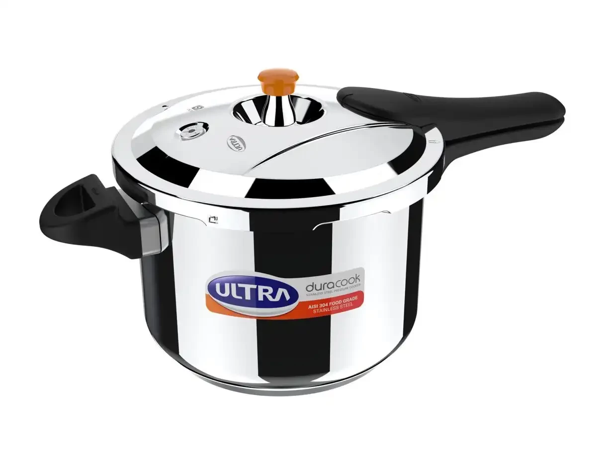 Ultra Stainless Steel Dura Cook SS Pressure Cooker 6.5 Ltrs