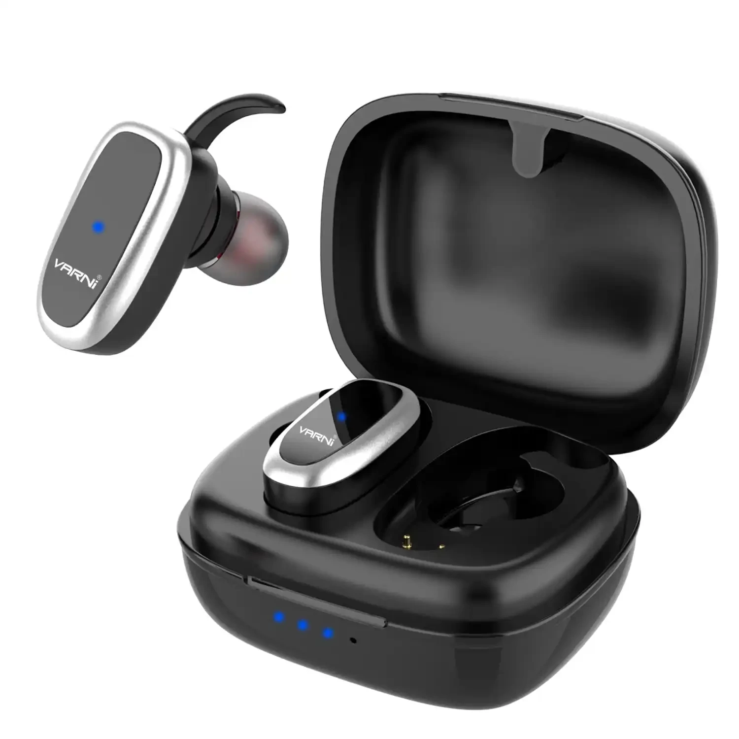 Wireless Earbuds Bluetooth 5.0 with Microphone Ultra Compact in-Ear Headphones 18H Playtime HD Sound Quality with USB-C Charging Case Black 