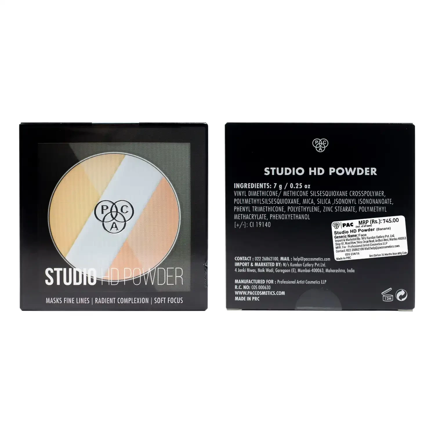 PAC Studio HD Powder 02 Banana