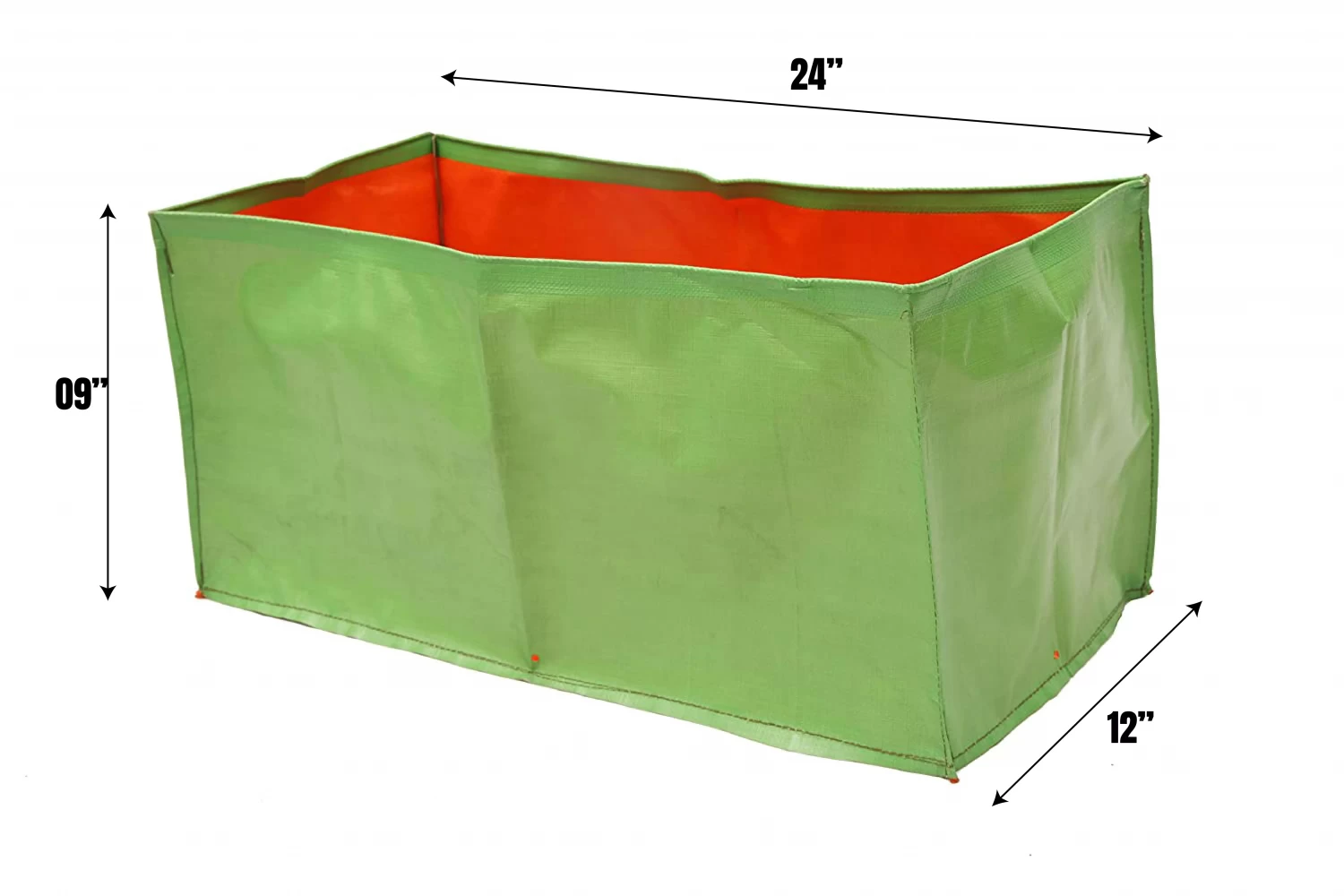 Terrace Gardening Grow Bags (220 GSM) 24 x 12 x 9 Inch Pack of 2 for Flower and Small Plant Growing from Extended Stores