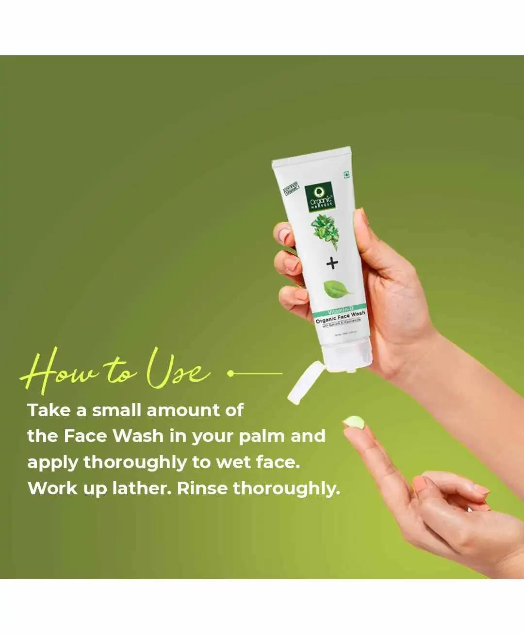 Organic Harvest Vitamin B Face Wash, 100g