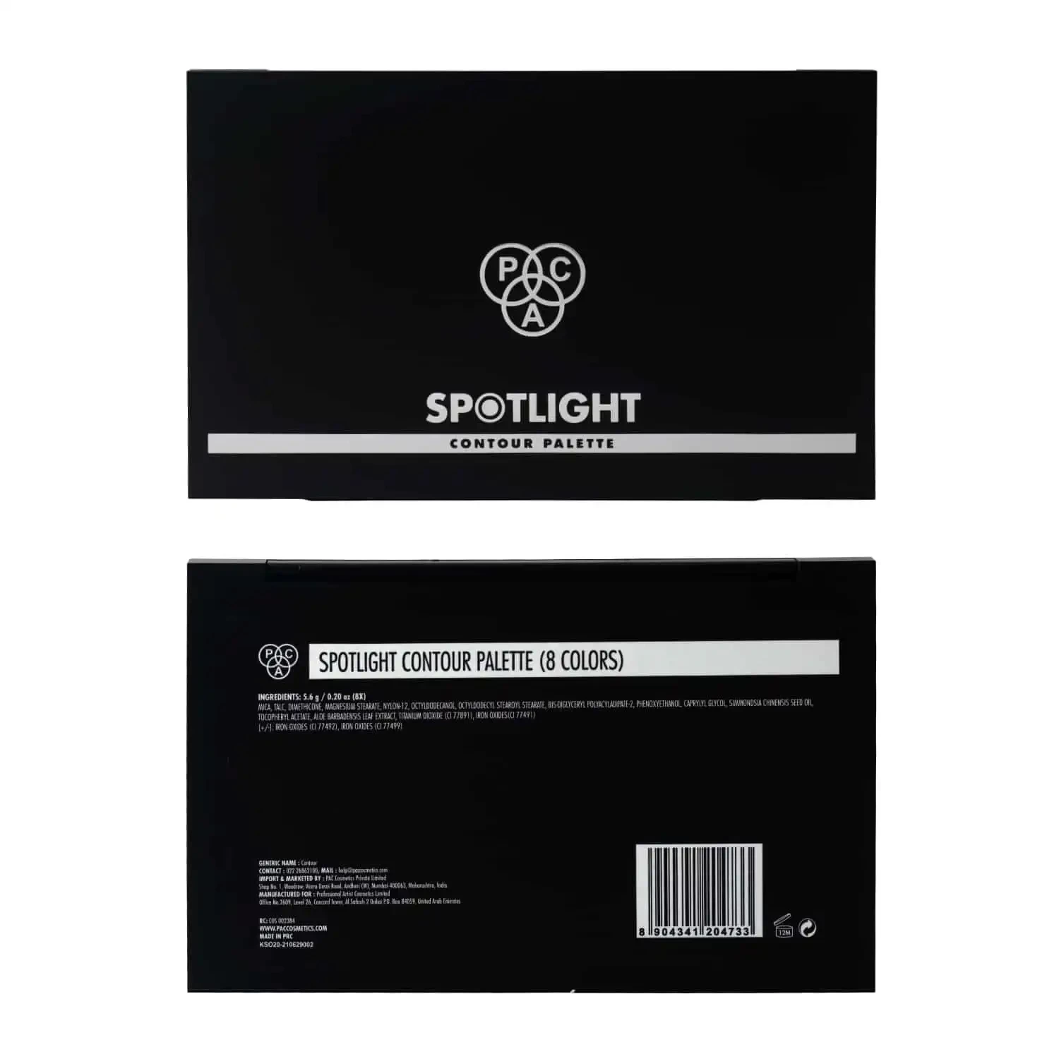 PAC Spotlight Contour Palette x8