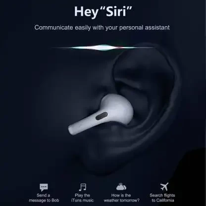 Varni Airgo TWS Earbuds with 12H Playtime Bluetooth Headset  (White, True Wireless)