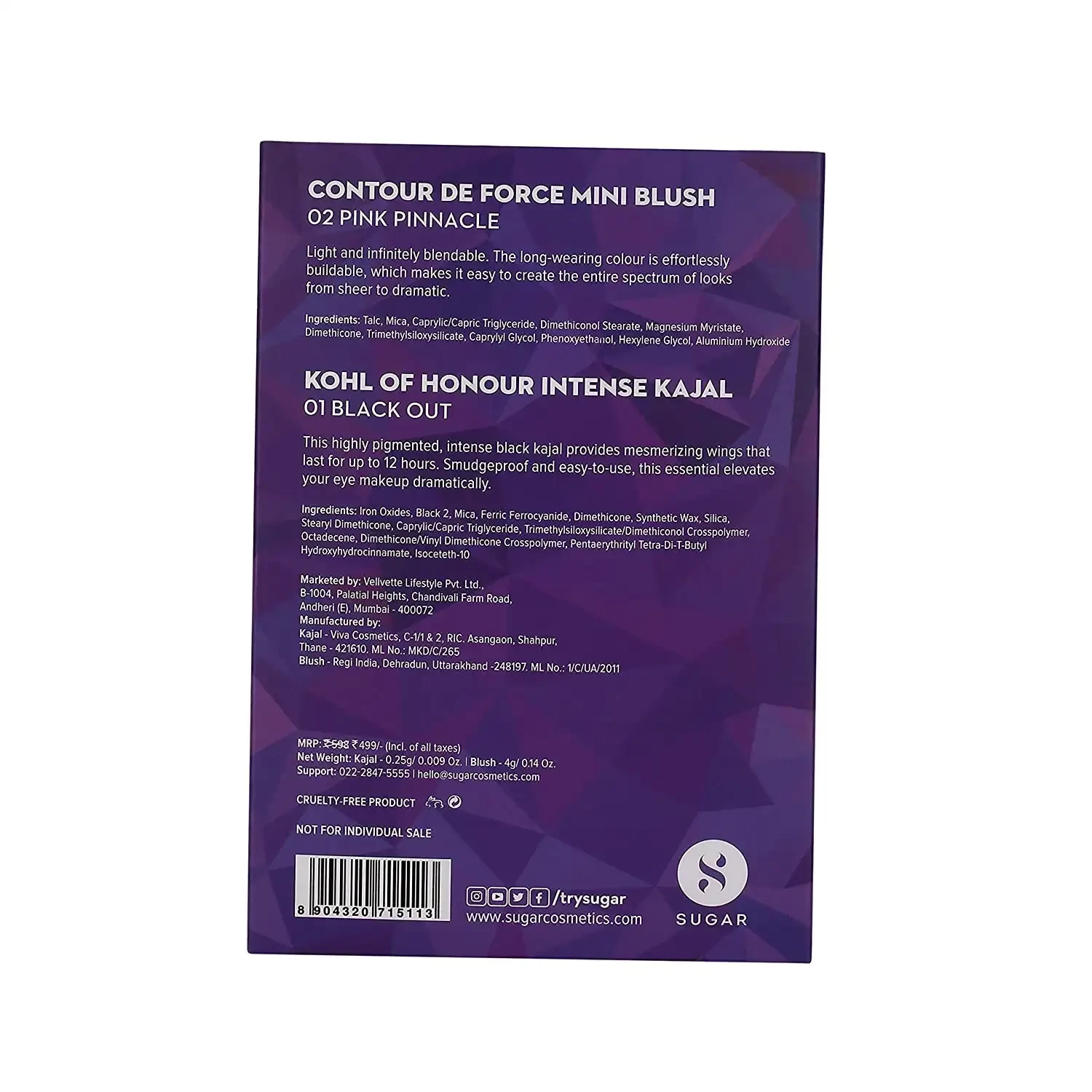 Sugar Blush & Kajal Kit